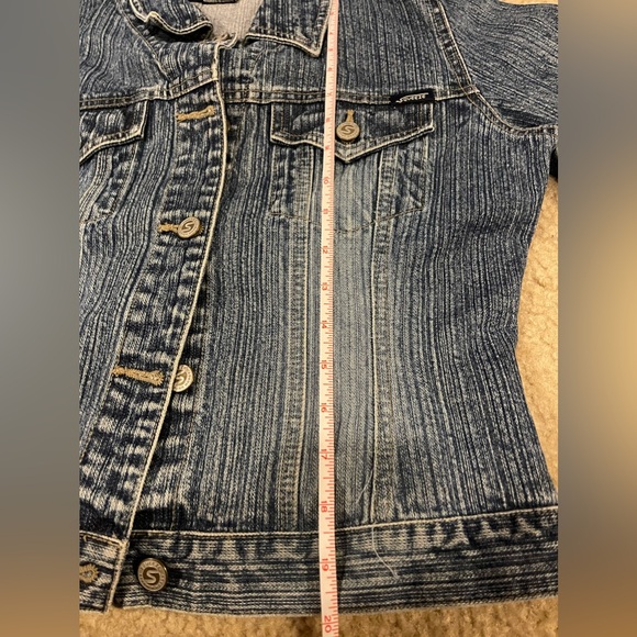 Stephen Hardy Squeeze Women's Denim Jean Jacket Button Front Size Medium - Picture 9 of 10